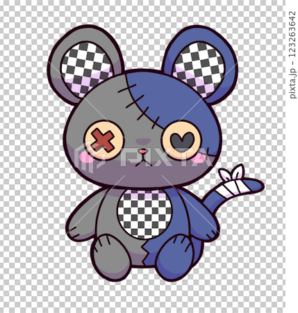 Black stuffed mouse Black stuffed mouse 123263642