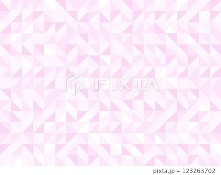 三角柄パターン幾何学模様の背景テクスチャー　イラスト　ピンク色かわいい 123263702