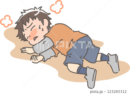 体調不良で倒れた男子1 123265312