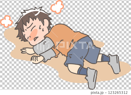 体調不良で倒れた男子1 123265312