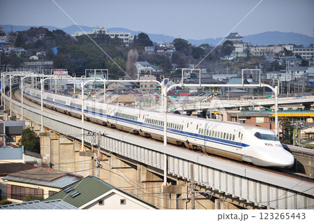 東海道新幹線　小田原－熱海　JR東海　700系　C33編成（東京）　のぞみ　ひかり　こだま 123265443