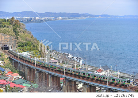 東海道本線　早川－根府川　JR東日本　E231系1000番台 123265749