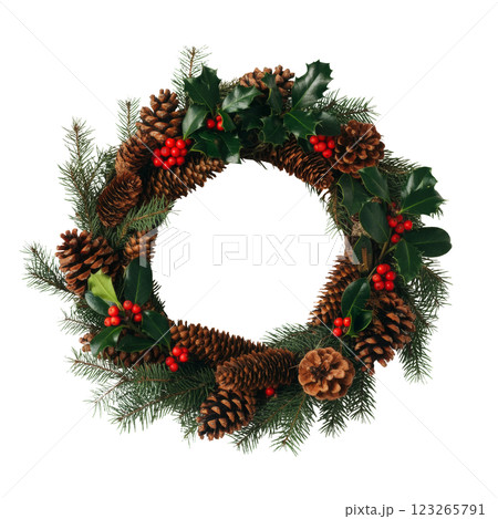 クリスマスリース 123265791