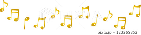 音符　メロディラインセット 123265852