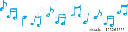 音符　メロディラインセット 123265853