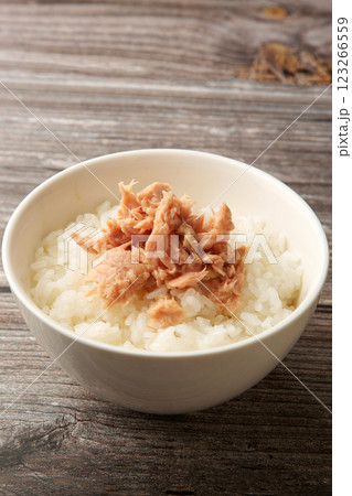 ツナ缶のっけご飯 123266559