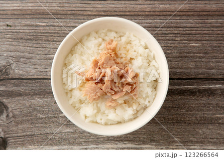 ツナ缶のっけご飯 123266564
