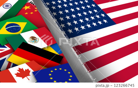 Closed US Border 123266745