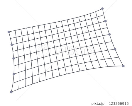 Fish net icon, isolated fishnet and fish scoop. Mesh tool used for catching. Device for safely transferring fish from one container to another or water. Vector cartoon illustration Fish net icon, isolated fishnet and fish scoop. Mesh tool used for catching. Device for safely transferring fish from one container to another or water. Vector cartoon illustration 123266916