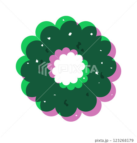 Risograph geometric flower grunge texture Risograph geometric flower grunge texture 123268179