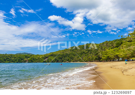 Big tropical island Ilha Grande Praia de Palmas beach Brazil. Big tropical island Ilha Grande Praia de Palmas beach Brazil. 123269897