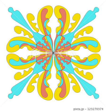 Abstract doodle ornament. Vector design element. Abstract doodle ornament. Vector design element. 123270374