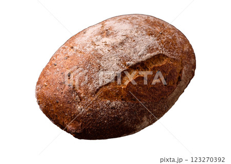 Brown bread with seeds and grains for sandwiches 123270392
