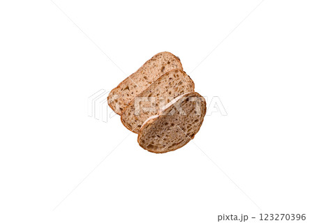 Brown bread with seeds and grains for sandwiches 123270396