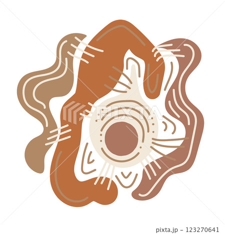 Abstract doodle ornament. Vector design element. 123270641
