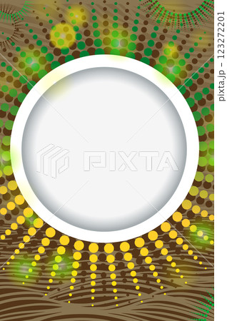 Background with a round frame for text. hand drawing. Not AI, Vector illustration. Background with a round frame for text. hand drawing. Not AI, Vector illustration. 123272201