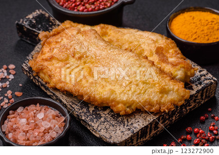 Grilled chicken or turkey chop with salt, spices and herbs 123272900