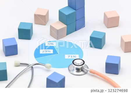 医療とグラフのイメージ 医療とグラフのイメージ 123274698