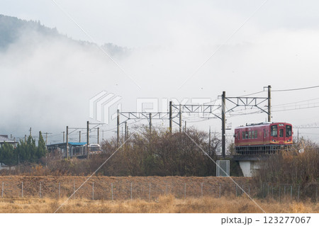 【宮福線】雲海広がる大江駅付近 123277067