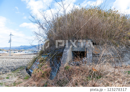 柳本飛行場跡南側防空壕跡の景色 123278317