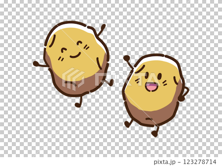 じゃがいも キャラクター ゆるかわ じゃがいも キャラクター ゆるかわ 123278714