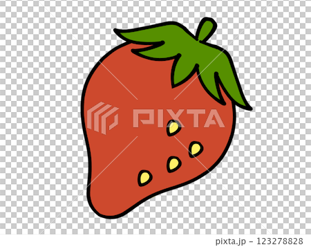 鬆散的草莓插畫素材 鬆散的草莓插畫素材 123278828