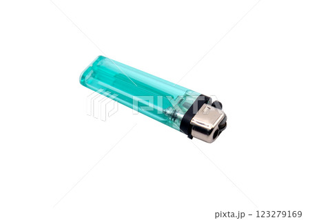 Green plastic gas lighter Green plastic gas lighter 123279169