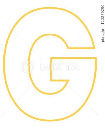 シンプルなアルファベットGのイラスト素材 123279296