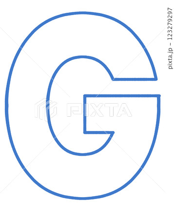 シンプルなアルファベットGのイラスト素材 123279297