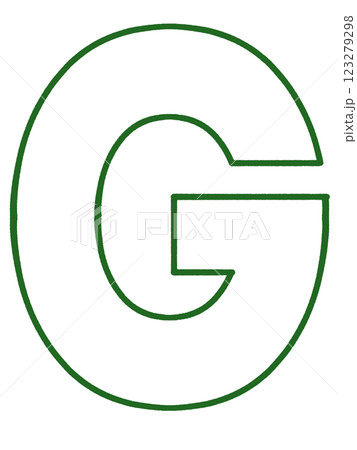 シンプルなアルファベットGのイラスト素材 シンプルなアルファベットGのイラスト素材 123279298