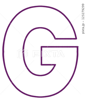 シンプルなアルファベットGのイラスト素材 シンプルなアルファベットGのイラスト素材 123279299
