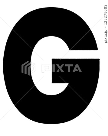 シンプルなアルファベットGのイラスト素材 123279305