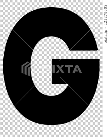 シンプルなアルファベットGのイラスト素材 123279305