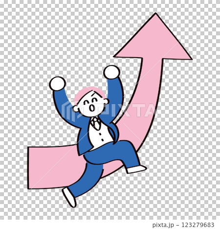 成長した学生のイラスト 123279683