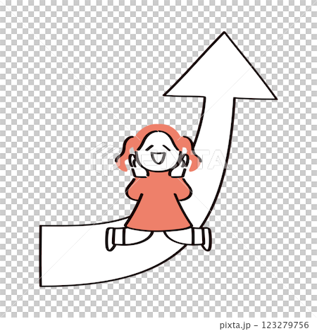 成長した子供のイラスト 123279756