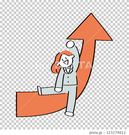 成長した学生のイラスト 123279812