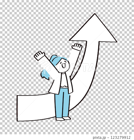 成長した人のイラスト 123279912