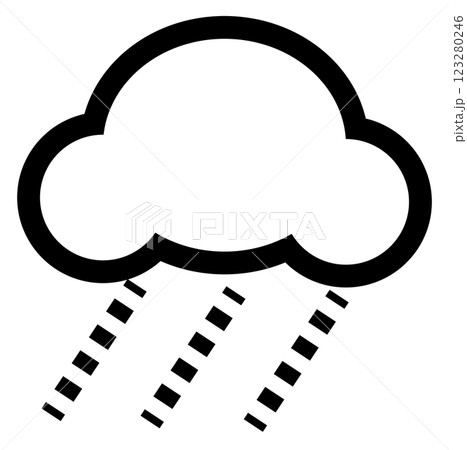 お天気マーク　雨 123280246