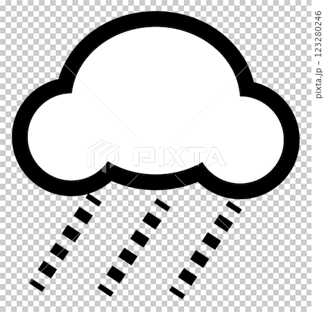 お天気マーク　雨 123280246