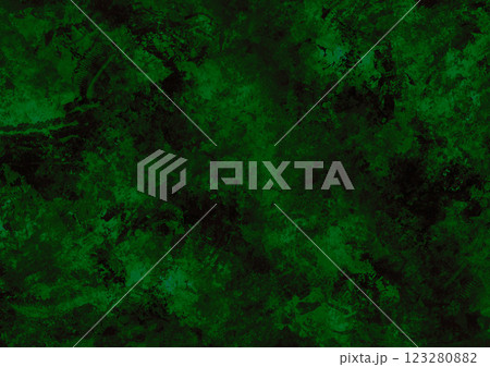 汚れたザラザラした背景（緑と黒） 123280882