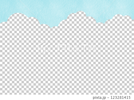 簡單可愛的積雨雲插圖 簡單可愛的積雨雲插圖 123281415