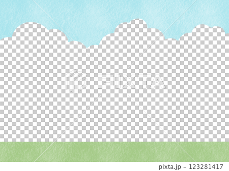 A simple and cute illustration of a cumulonimbus cloud A simple and cute illustration of a cumulonimbus cloud 123281417