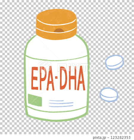 EPAとDHAのサプリメント EPAとDHAのサプリメント 123282353