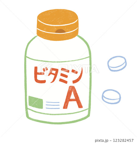 ビタミンAのサプリメント 123282457