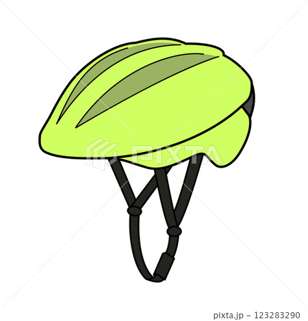 自転車用ヘルメット・グリーン 123283290