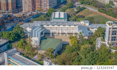 Jan 30 2025 School Campus at Hong Kong Modern Educational Environment Jan 30 2025 School Campus at Hong Kong Modern Educational Environment 123283547