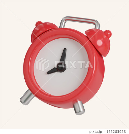 alarm clock icons. minimal 3D Illustration School Education. alarm clock icons. minimal 3D Illustration School Education. 123283928