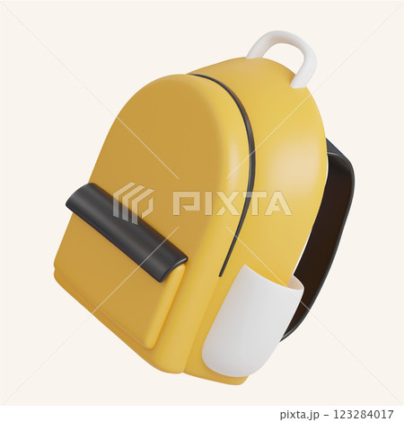 school bag icons. minimal 3D Illustration School Education. 123284017