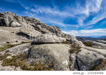 Walking around the Penameda hill in national park Peneda Geres in Portugal. Walking around the Penameda hill in national park Peneda Geres in Portugal. 123284489