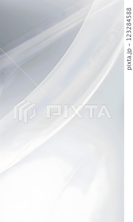 Close up of a cumulus cloud resembling a white wave on a grey sky background 123284588